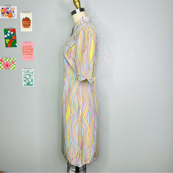 Anthropologie silk ultra rare vintage dress size xs - Picture 5 of 9